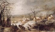 Joos de Momper Winter Landscape oil painting
